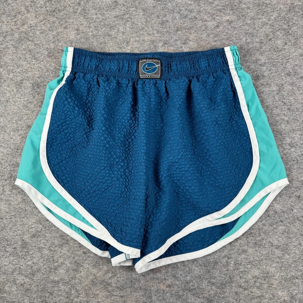 Nike Tempo Icon Clash Blue Seersucker Lined Womens Small S
